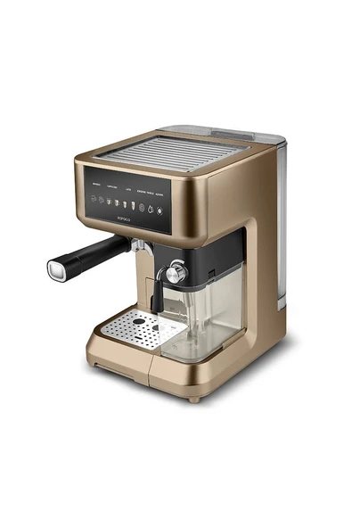 MyCaffe Barista S10 Entegre Süt Hazneli Otomatik Espresso Latte Cappuccino Mak. Walnut Brown - 7