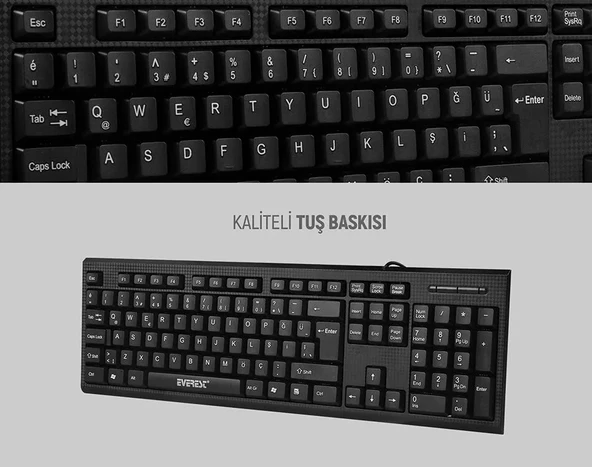 NetDünya Everest Kb-871U Q Usb Siyah Standart Klavye - 4