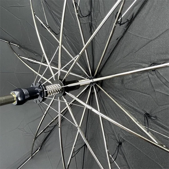 Marlux Mrl501 Otomatik Çift Kırmalı Şemsiye Siyah - Resim 8