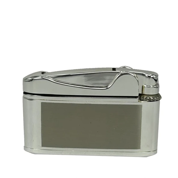 Atatürk Imzalı Gazlı Çakmak Gümüş Renk - Resim 6