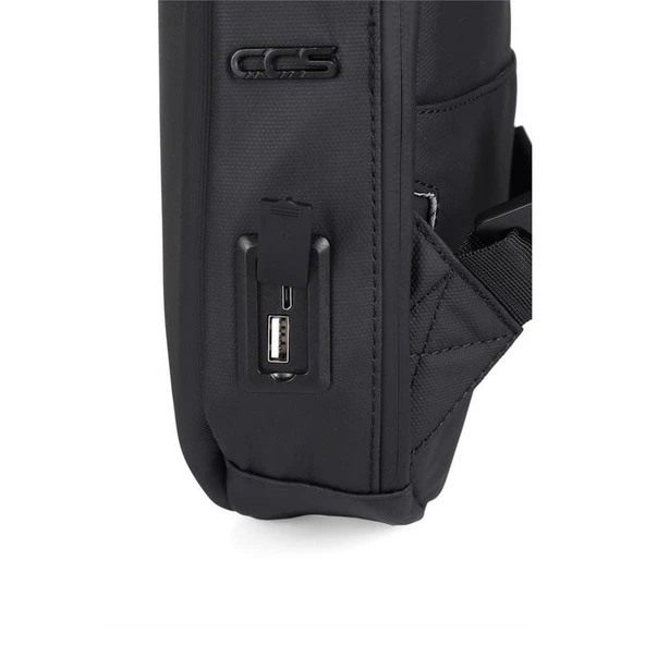 Abs Çapraz Omuz Askılı 31290 Usb Sırt ve Göğüs Çantası - Resim 3