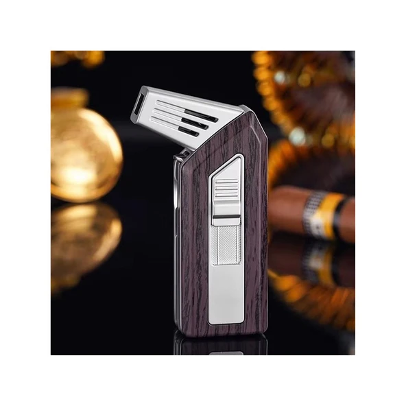 Flabox Aletli Pipo Çakmağı Desenli Kahve