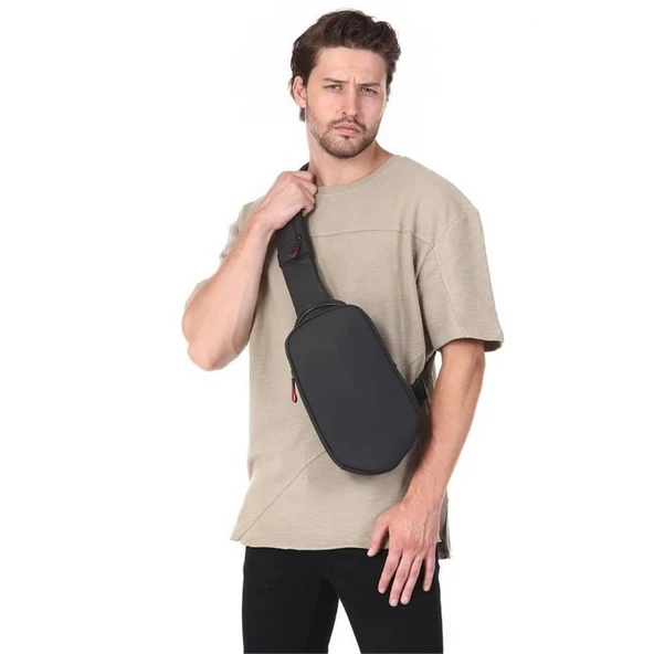 Abs Çapraz Omuz Askılı 31290 Usb Sırt ve Göğüs Çantası - Resim 4