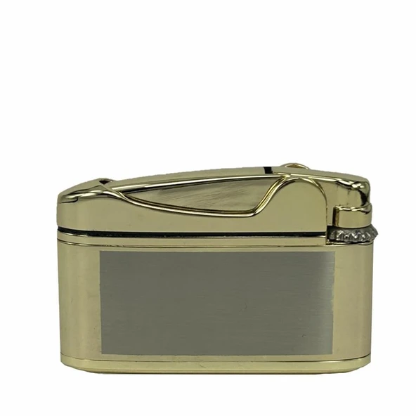 Atatürk Imzalı Gazlı Çakmak Altın Renk - Resim 2