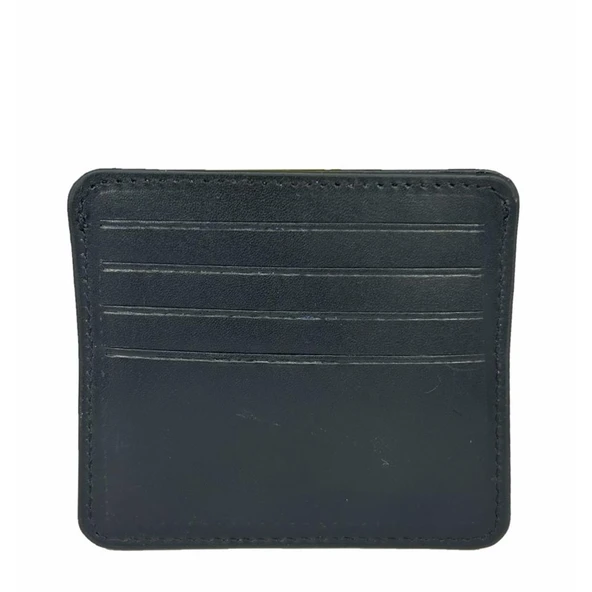 Hakiki Deri 8 Gözlü Kartlık Siyah - Resim 2