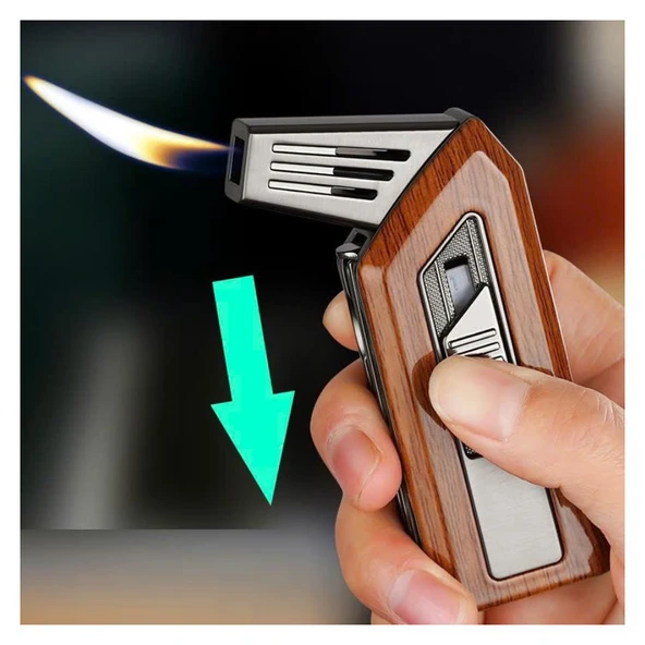 Flabox Aletli Pipo Çakmağı Desenli Kahve - 2