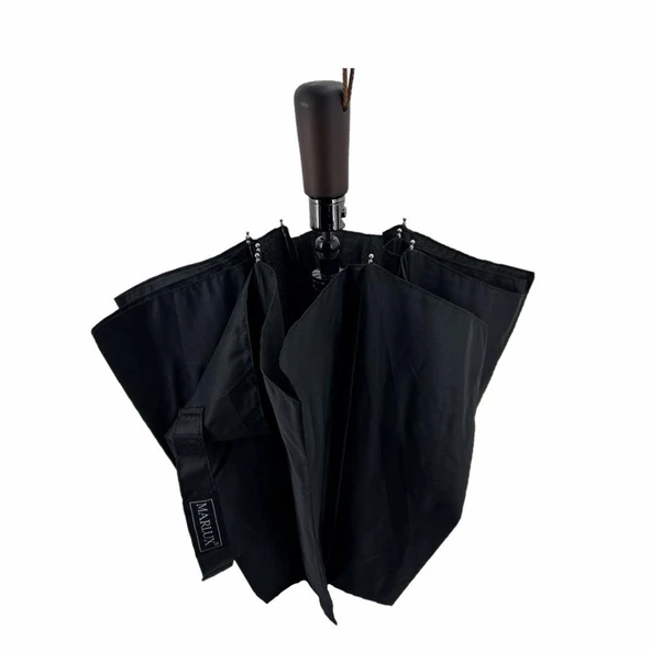 Marlux Mrl501 Otomatik Çift Kırmalı Şemsiye Siyah - Resim 4