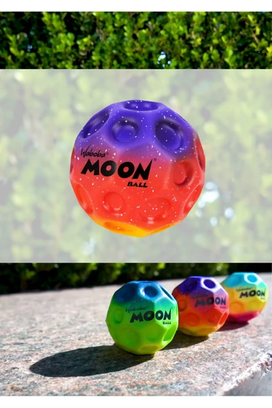 Waboba Rainbow Moon Ball Top - Mor Kırmızı Sarı