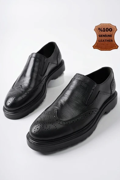 Muggo ARTHUR Garantili Hakiki Deri Klasik Günlük Ortopedik Erkek Ayakkabı