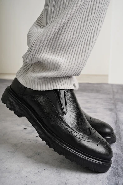 Muggo ARTHUR Garantili Hakiki Deri Klasik Günlük Ortopedik Erkek Ayakkabı - 8