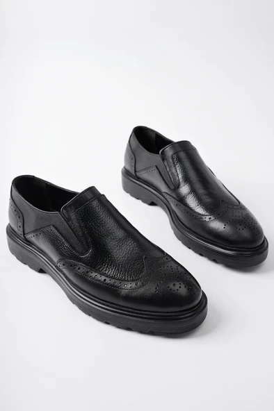 Muggo ARTHUR Garantili Hakiki Deri Klasik Günlük Ortopedik Erkek Ayakkabı - 2