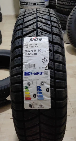 Riken 205/75R16C 110/108R All Season 8 KAT Dört Mevsim Lastik