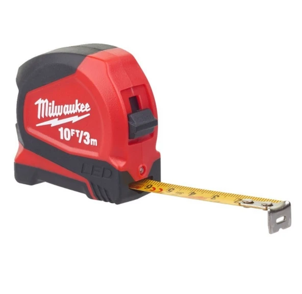 Milwaukee T48226602 Ağır Hizmet Tipi Led Işıklı Şerit Metre 3M - 2