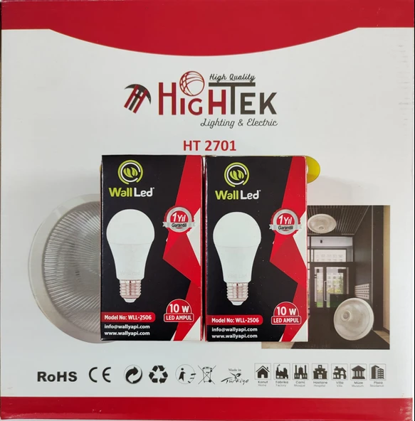Hightech Sensörlü Tavan Armatürü (Ampul Dahil)