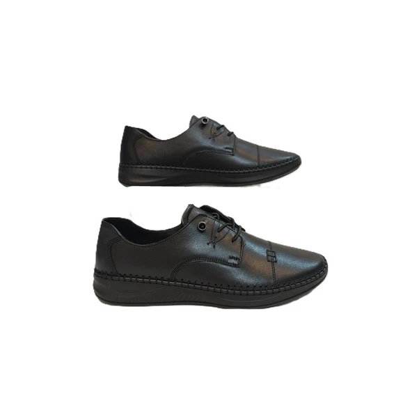 Voyager 9523 Siyah Hakiki Deri Bayan Ayakkabı - 7