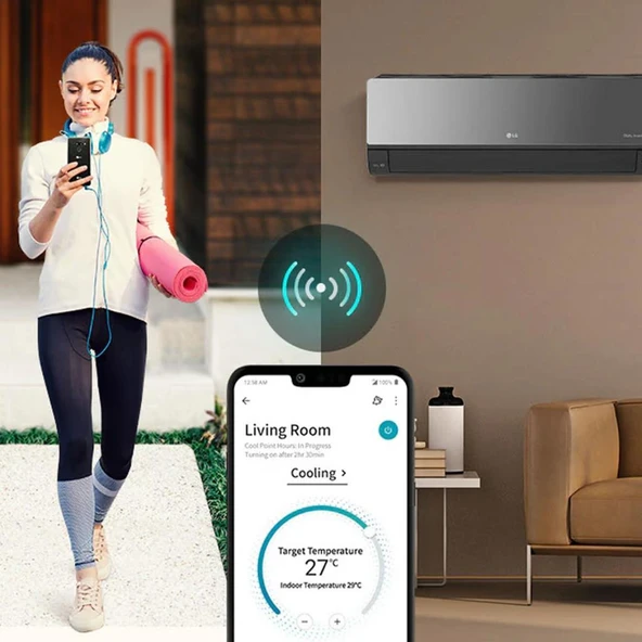 Lg AC12BH UV Artcool 12000 Btu Wifi R32 Gaz A++ İnverter Klima - 6