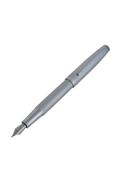 Steelpen Truva 0165 | Desenli Krom Dolma Kalem Kutulu