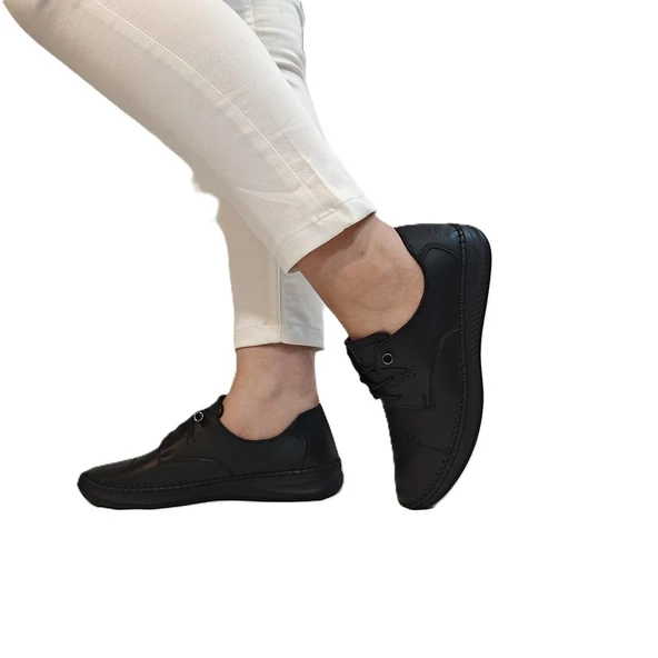 Voyager 9523 Siyah Hakiki Deri Bayan Ayakkabı - 5