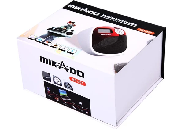 Mikado MD-207 | USB + Micro SD + FM Radyo + Ses Kayıtlı Mini Speaker