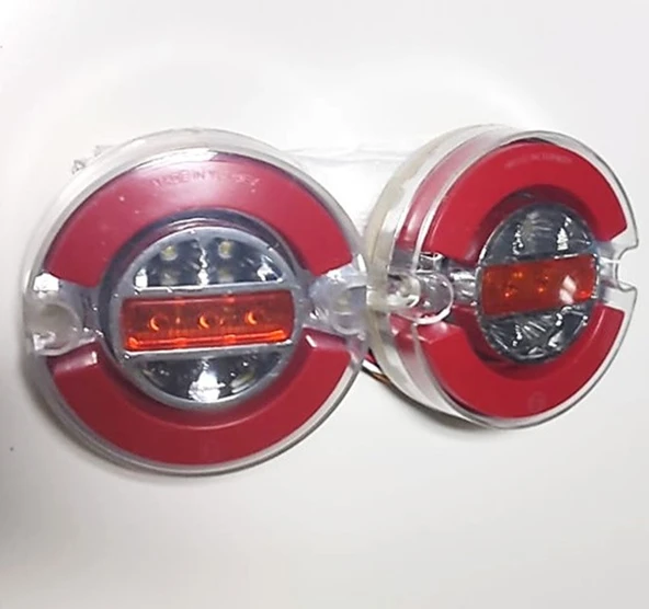 2 Adet Neon Led Stop Lamba 12-24 Volt 4 Fonksiyonlu 9 Cm - Resim 3