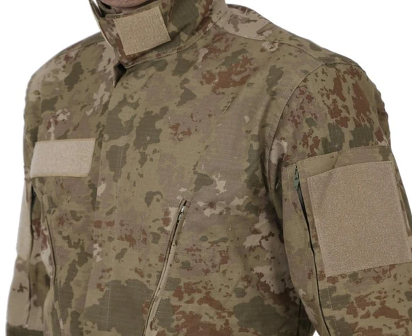 Single Sword Yeni TSK Eğitim Kışlık Askeri Gömlek-Kamuflaj - 3