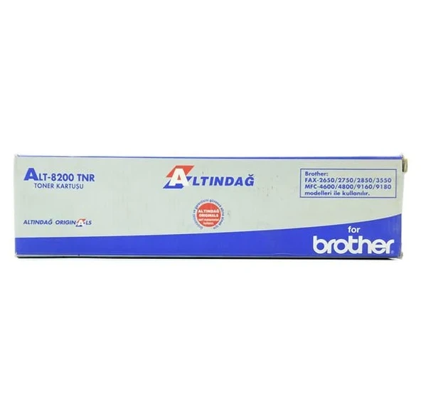 Altındağ ALT-8200 TNR Toner Kartuşu Brother Fax 2650/2750/2850/3550  MFC-4600/4800/9160/9180