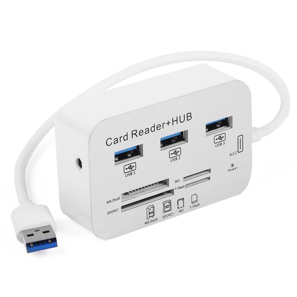 Tx TXACUCR340 3 x USB 3.0 HUB ve Çoklu Harici Kart Okuyucu