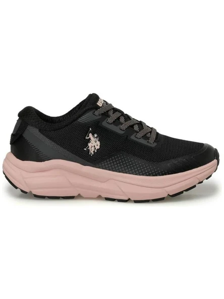 U.S.POLO ASSN GERRARD 4PR SİYAH PEMBE COMFORT CASUAL SPOR AYAKKABI - Resim 4