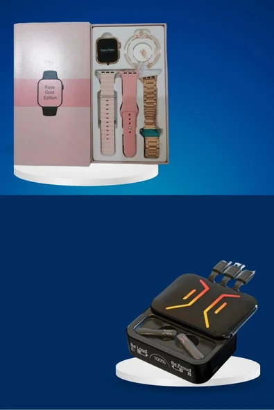 Wireless Şarjlı Akıllı Saat ve Dijital Göstergeli Kablosuz Bluetooth Kulaklık Nabız Ölçer - 4