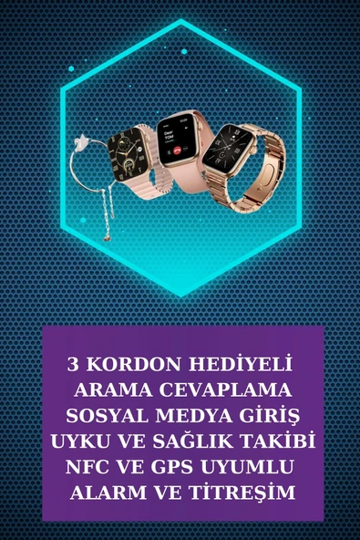 Dijital Göstergeli Powerbank Bluetooth Kulaklık ve Yeni Nesil Amoled Ekran Akıllı Saat - 2
