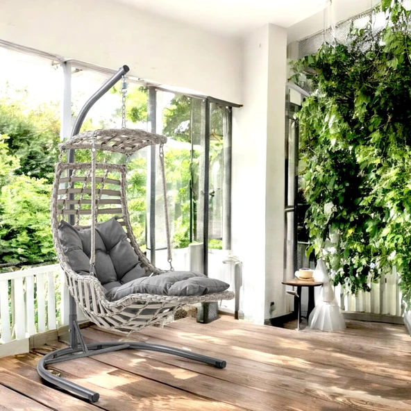 Capri Swing Alaçatı Plus Tekli Bahçe Salıncağı | Bahçe Salıncağı - 8