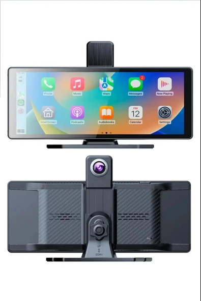 4K 10.26 Inç Ultra HD Wifi Carplay Ön Arka Araç Kamerası İkisi Bir Arada Set Ios Android Navigasyon - 3