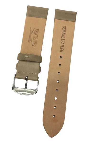 Vintage ve Klasik Saatler için Slazenger 22 mm Hakiki Deri Saat Kordonu - 2