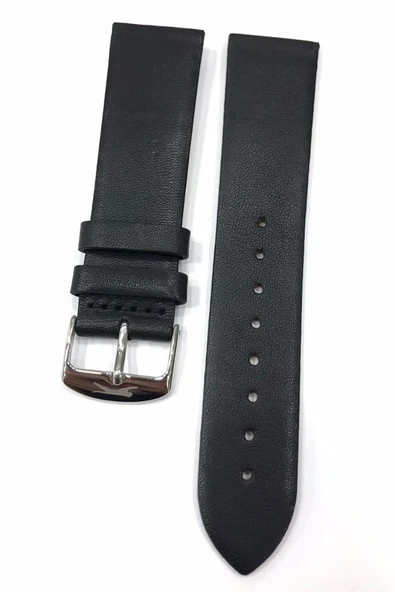 Vintage ve Klasik Saatler için Slazenger 22 mm Hakiki Deri Saat Kordonu - 5