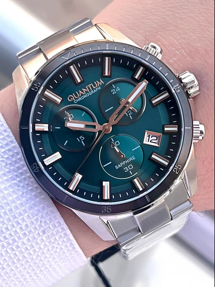 Quantum Sapphire Cam Çelik Kordon İç Kadran Fonksiyonları Aktif 10 Atm Erkek Kol Saati EPWG1159.570 ürün görseli