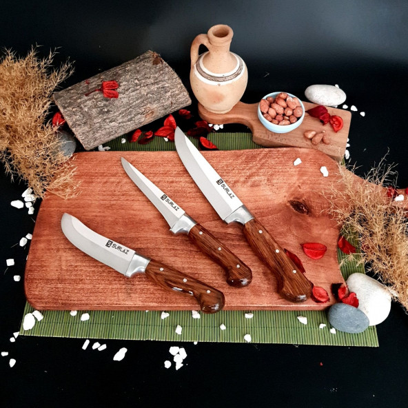 SürLaz 3 Parça Et & Mutfak Bıçağı - 2