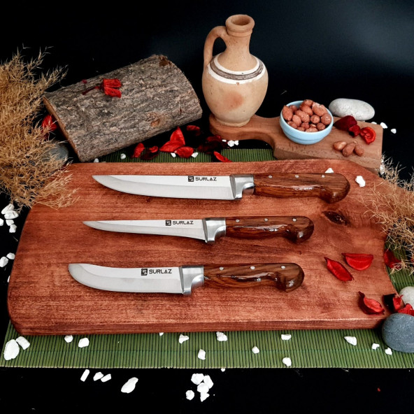 SürLaz 3 Parça Et & Mutfak Bıçağı - 3