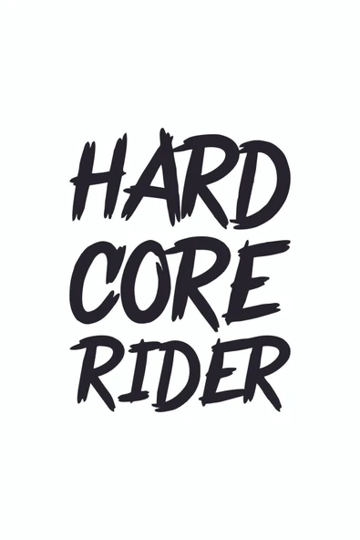 Hard Core Rider Motosiklet Sticker 17 X 13CM - 3