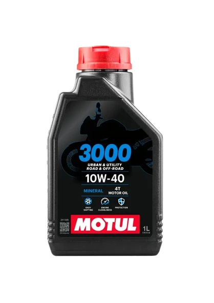 MOTUL 3000 10W-40 4T 1 LİTRE MOTOSİKLET MOTOR YAĞI