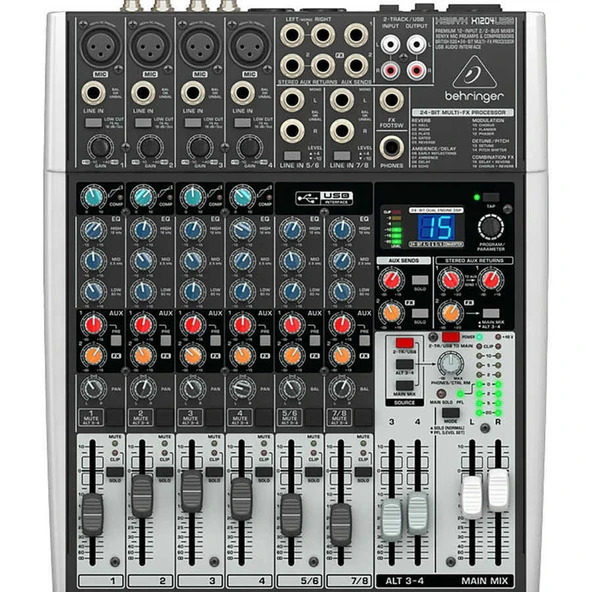 Behringer X1204USB 12 Kanallı Efektli Mikser