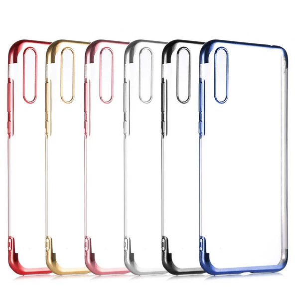 Huawei P Smart S (Y8P) Kılıf Zore Dört Köşeli Lazer Silikon Kılıf - Resim 8