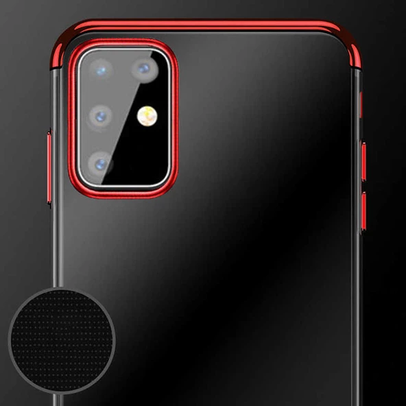 Galaxy S20 Plus Kılıf Zore Dört Köşeli Lazer Silikon Kılıf - Resim 12