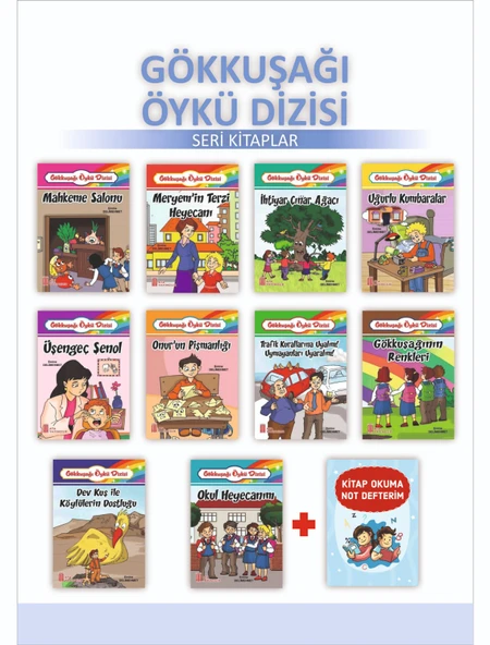 1.Sınıflar İçin Gökkuşağı Öykü Dizisi + Kitap Okuma Not Defteri ürün görseli 1