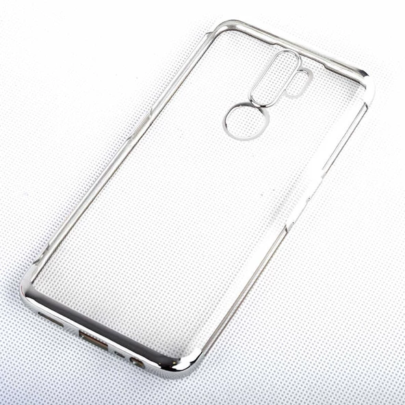 Oppo A5 2020 Kılıf Zore Dört Köşeli Lazer Silikon Kılıf - 7