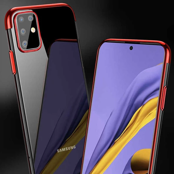 Galaxy S20 Plus Kılıf Zore Dört Köşeli Lazer Silikon Kılıf - Resim 9