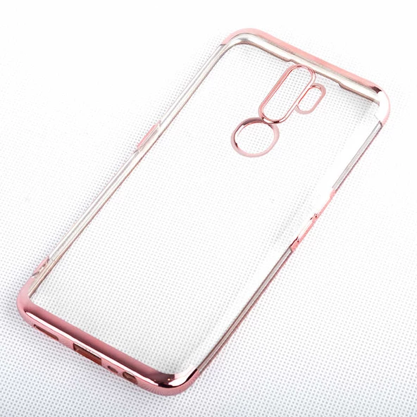 Oppo A5 2020 Kılıf Zore Dört Köşeli Lazer Silikon Kılıf - 6