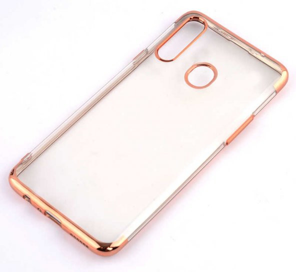 Galaxy A20S Kılıf Zore Dört Köşeli Lazer Silikon Kılıf - 6