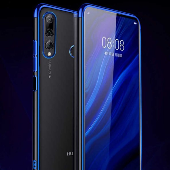 Huawei Y9 Prime 2019 Kılıf Zore Dört Köşeli Lazer Silikon Kılıf