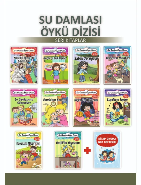 1.Sınıflar İçin Su Damlası Öykü Dizisi + Kitap Okuma Not Defteri ürün görseli 1