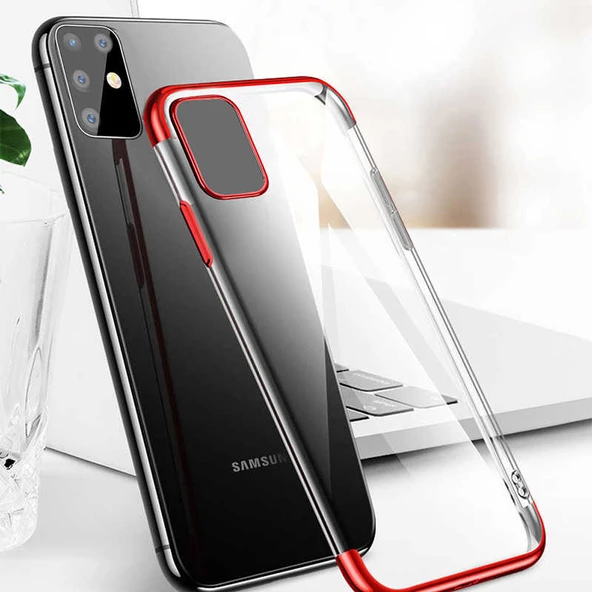 Galaxy S20 Plus Kılıf Zore Dört Köşeli Lazer Silikon Kılıf - Resim 10